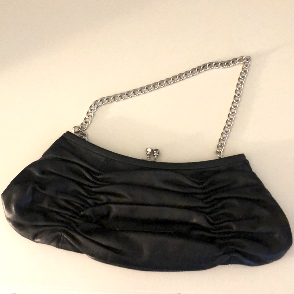 BCBG small leather clutch